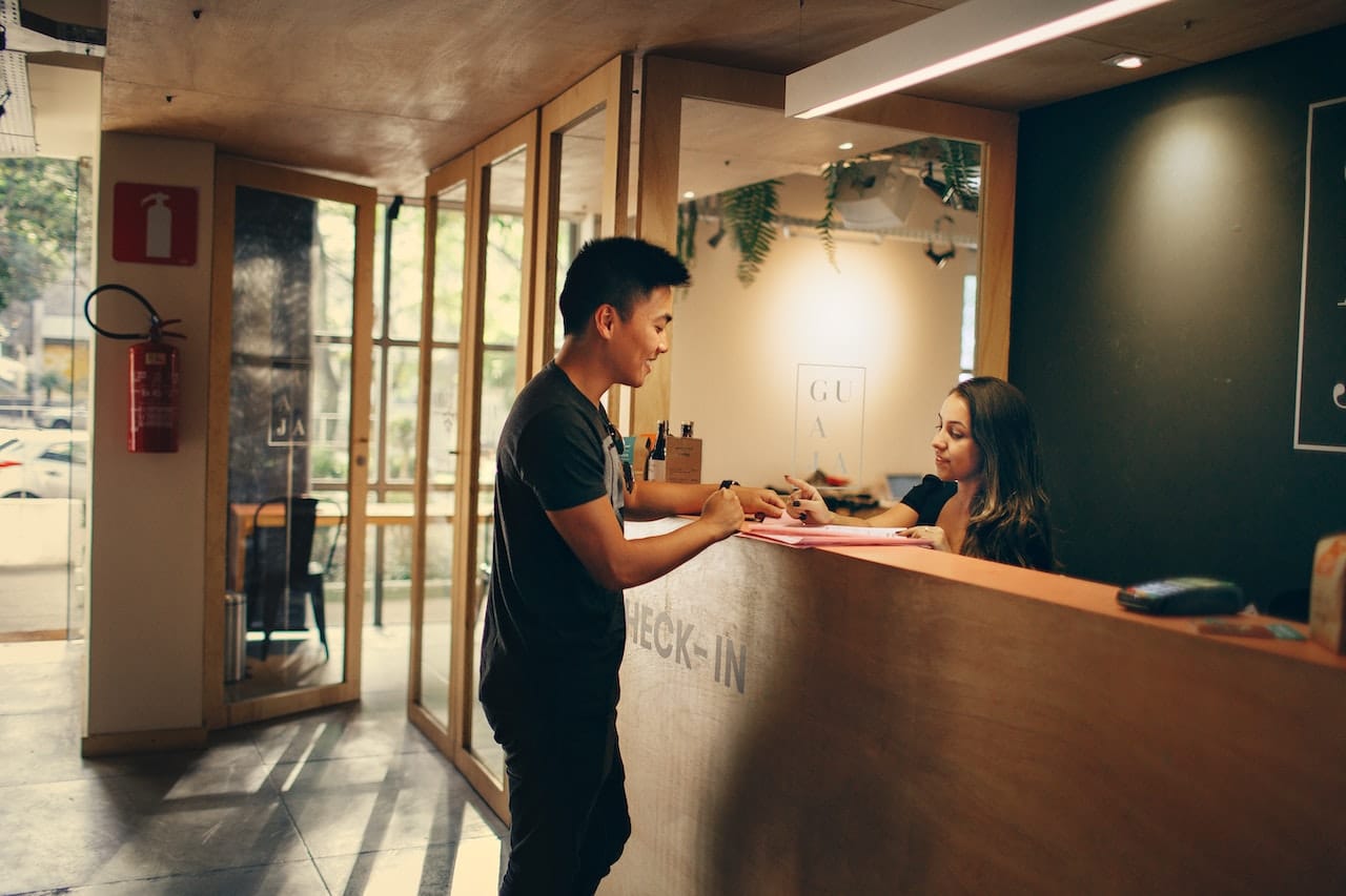 Hotel front desk