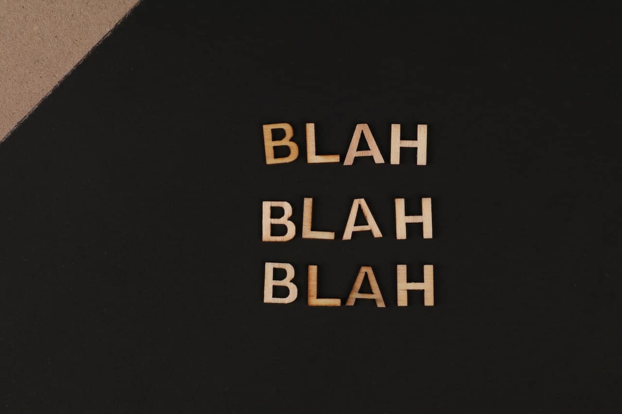 blah blah blah