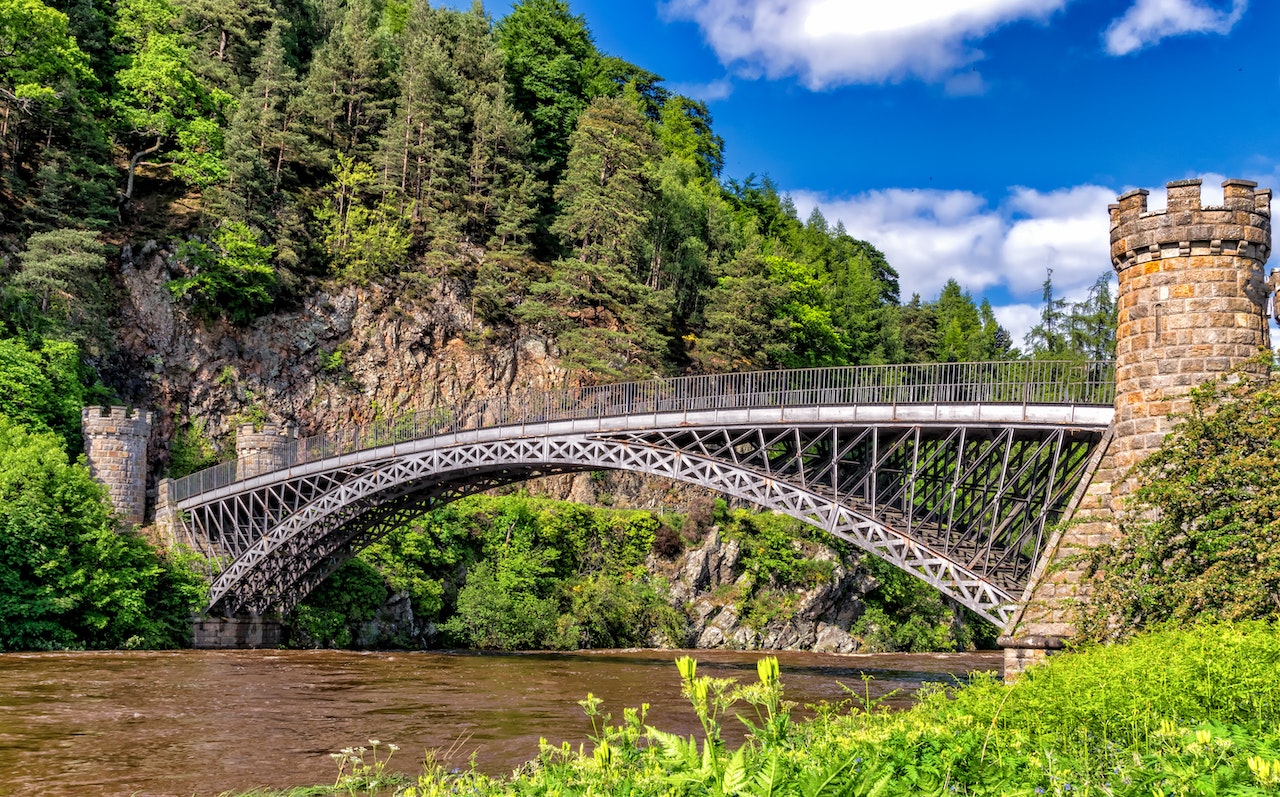 Bridge surrounded by nature